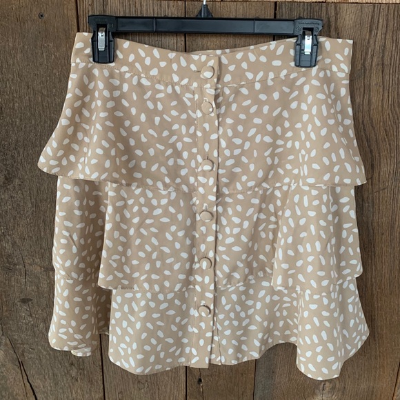 Silk Polka Dot Skirt. - Picture 1 of 2